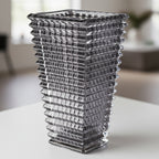 SOGA 22cm Modern Gray Ceramic Glass Vase Home Decor