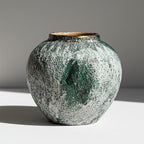 SOGA 21x22cm Green Small Ceramic Flower Vase Elegant Living Room Home Decor