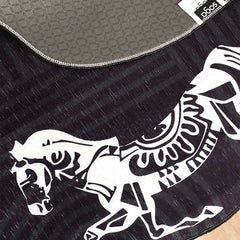 SOGA Four-Seater Black Horse Print 90x260cm Throw Blanket Sofa Cover $ 144