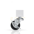 SOGA 2X 5 Tier Steel White Foldable Kitchen Cart Multi-Functional Shelves Storage Organizer with Wheels