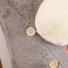 SOGA 2X Grey Cute Cloud Cushion Soft Leaning Lumbar Wedge Pillow Bedside Plush Home Decor
