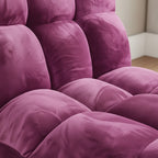 SOGA Floor Recliner Folding Lounge Sofa Futon Couch Folding Chair Cushion Magenta