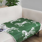 SOGA One-Seater Green Horse Print 90x90cm Throw Blanket Sofa Cover $ 91