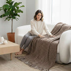 SOGA 2X Chocolate Brown Throw Blanket 130x170cm Soft Polyester $ 161