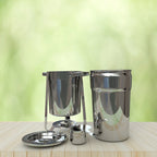 SOGA 11L Round Stainless Steel Soup Warmer Marmite Chafer Full Size Catering Chafing Dish