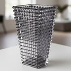 SOGA 28cm Modern Gray Ceramic Glass Vase Home Decor