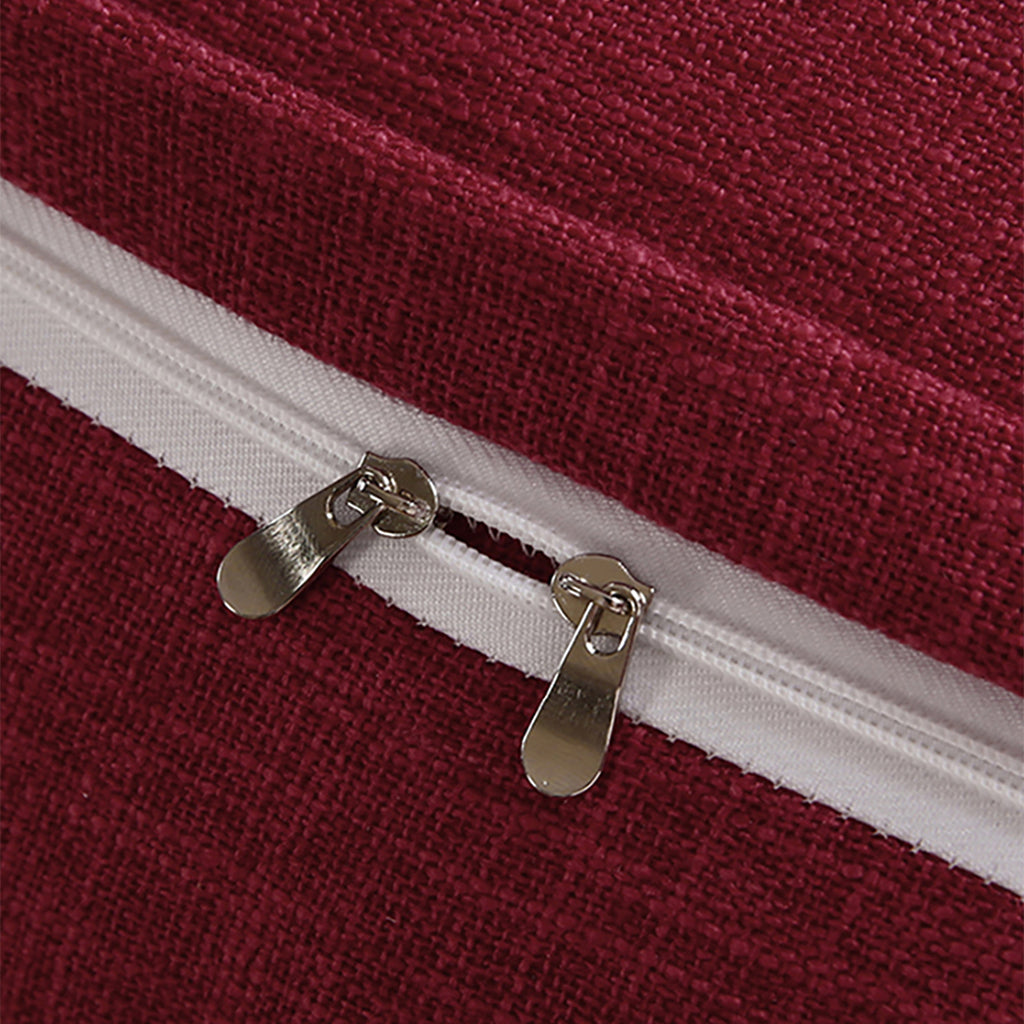 SOGA 2X 120cm Rose Red Triangular Wedge Bed Pillow Headboard Backrest Bedside Tatami Cushion Home Decor
