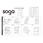 SOGA 2X 4 Tier Shoe Rack Organizer Sneaker Footwear Storage Stackable Stand Cabinet Portable Wardrobe with Cover