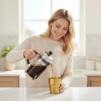 SOGA 175ml Stainless Steel Cups Set of 6 Reusable Durable Gold Drinking Tumblers $ 44