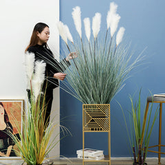 SOGA 2X 110cm Artificial Indoor Potted Reed Bulrush Grass Tree Fake Plant Simulation Decorative