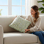 SOGA 2X Woven Cushion 45cm Green Yellow Multi-Color Textured Decorative Throw Pillow $ 129