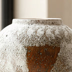 SOGA 21x22cm Gradient White Small Ceramic Flower Vase Elegant Living Room Home Decor