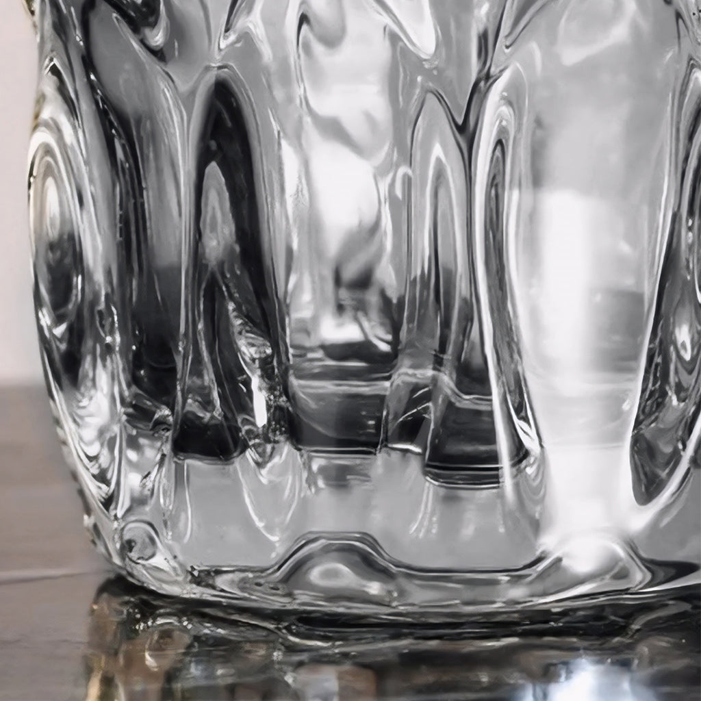 SOGA 30cm Glass Grey Vase Crystal VASE Thick Modern - Home Decor