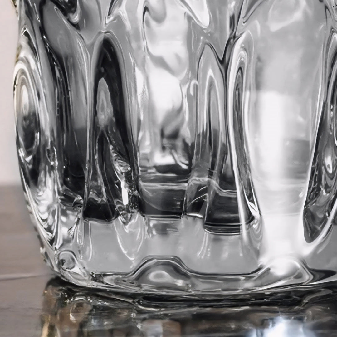 SOGA 30cm Glass Grey Vase Crystal VASE Thick Modern - Home Decor