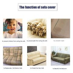SOGA 4-Seater Coffee Sofa Cover Couch Protector High Stretch Lounge Slipcover Home Decor