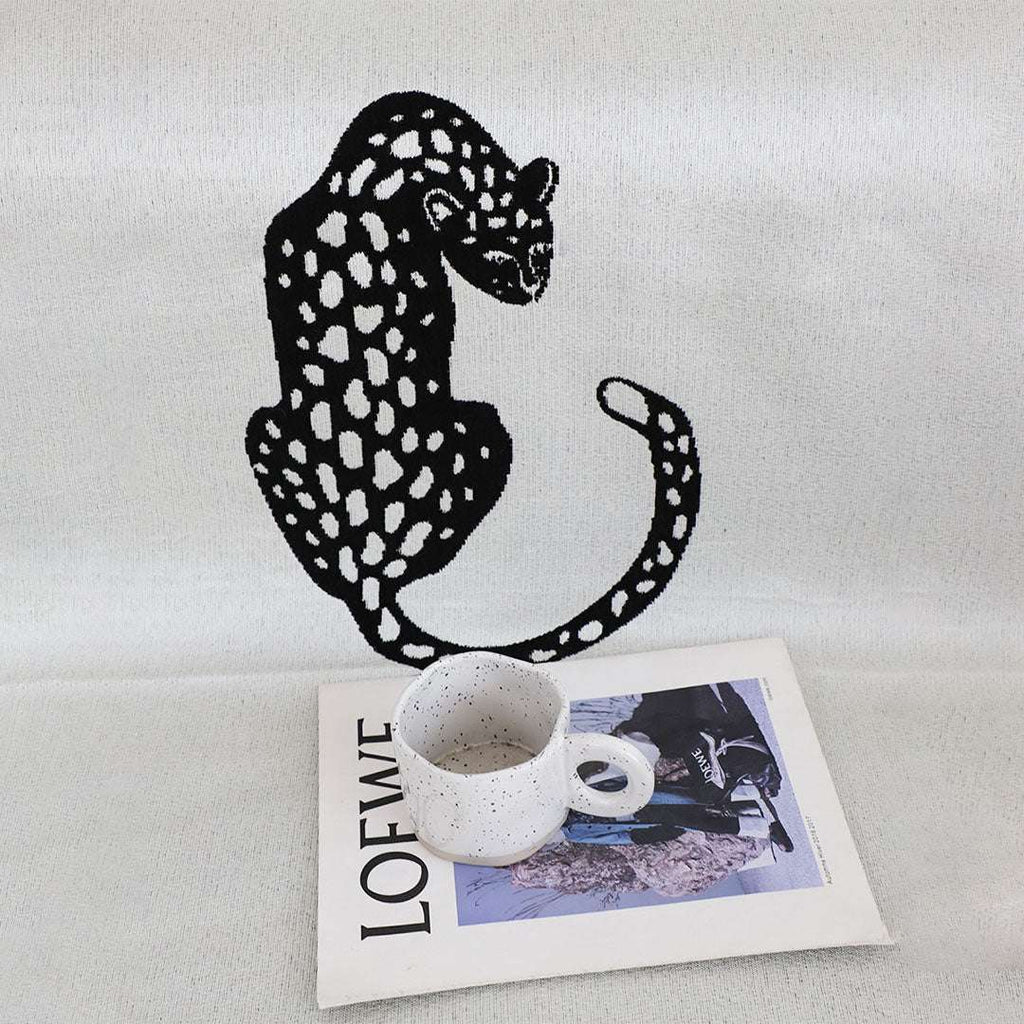 SOGA Two-seater White Sofa Cover Leopard Print 180x260cm Polyester $ 102