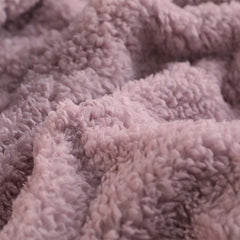 SOGA Throw Blanket Warm Cozy Double Sided Thick Flannel Coverlet Fleece Bed Sofa Comforter Purple