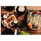 SOGA 2X Portable Korean BBQ Butane Gas Stove Stone Grill Plate Non Stick Coated Square