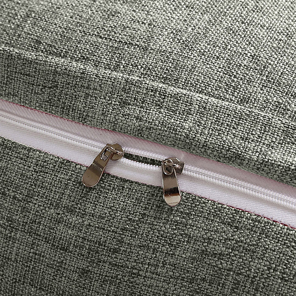 SOGA 2X 100cm Light Grey Triangular Wedge Bed Pillow Headboard Backrest Bedside Tatami Cushion Home Decor
