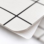 SOGA Peel & Stick Floor and Wall Tiles 60 x 60cm 10 Pack White Grid Tile Look