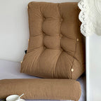 SOGA 45cm Khaki Triangular Wedge Lumbar Pillow Headboard Backrest Sofa Bed Cushion Home Decor