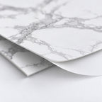 SOGA Peel & Stick Floor and Wall Tiles 30 x 30cm 10 Pack White Grey Faux Marble