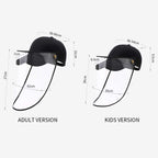 2X Outdoor Protection Hat Anti-Fog Pollution Dust Saliva Protective Cap Full Face HD Shield Cover Adult Black $ 44