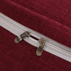 SOGA 100cm Rose Red Triangular Wedge Bed Pillow Headboard Backrest Bedside Tatami Cushion Home Decor