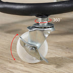 SOGA 2X 3 Tier Steel White Movable Kitchen Cart Multi-Functional Shelves Storage Organizer with Wheels