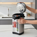 SOGA 3.8L Silver Stainless Steel Electric Thermal Pot Dispenser with 3 Dispensing Modes