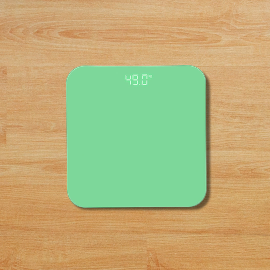 SOGA 2X 180kg Digital Fitness Weight Bathroom Gym Body Glass LCD Electronic Scales Green