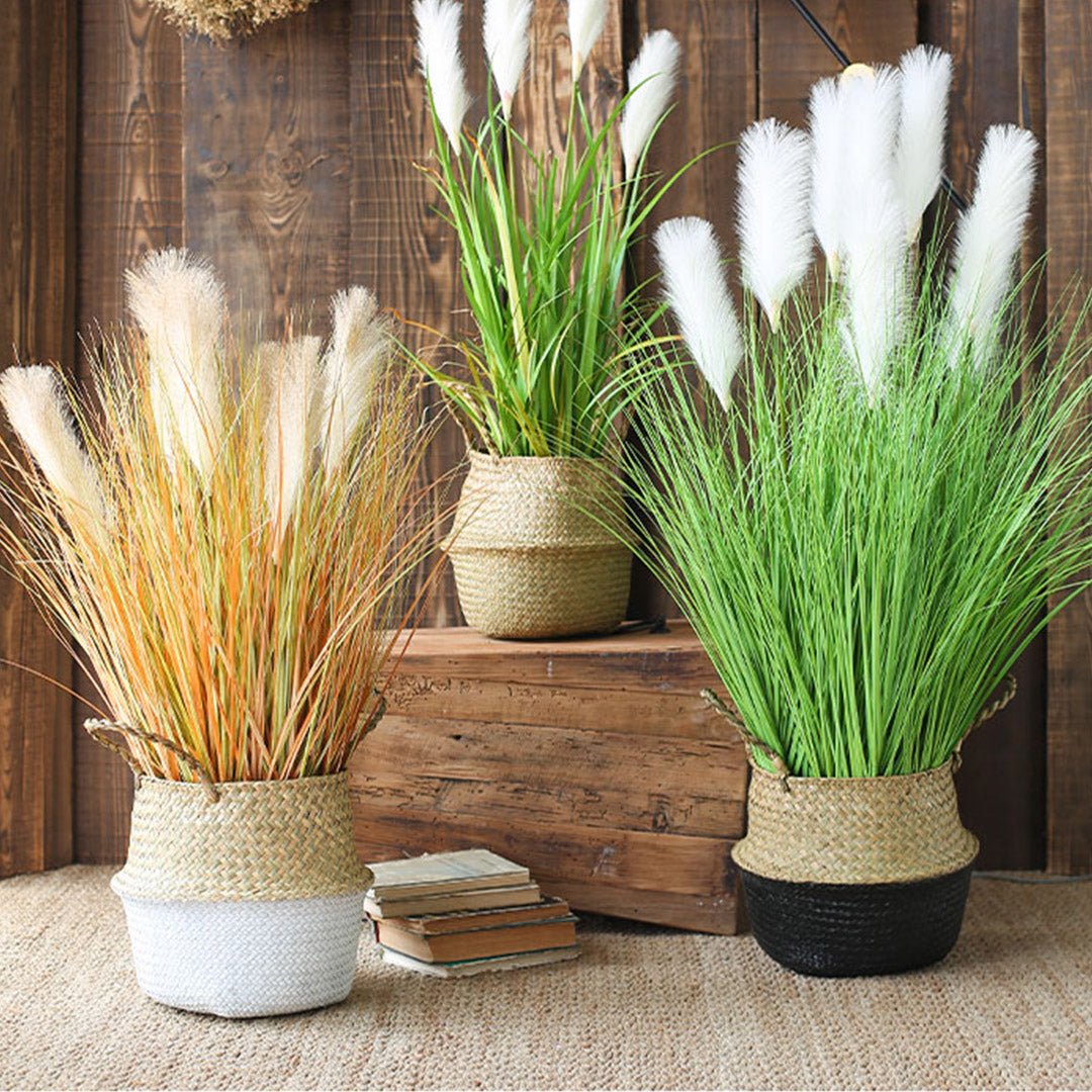 SOGA 2X 110cm Artificial Indoor Potted Reed Bulrush Grass Tree Fake Plant Simulation Decorative