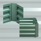 SOGA 60cm Hexagon Shape Galvanised Raised Garden Bed Vegetable Herb Flower Outdoor Planter Box