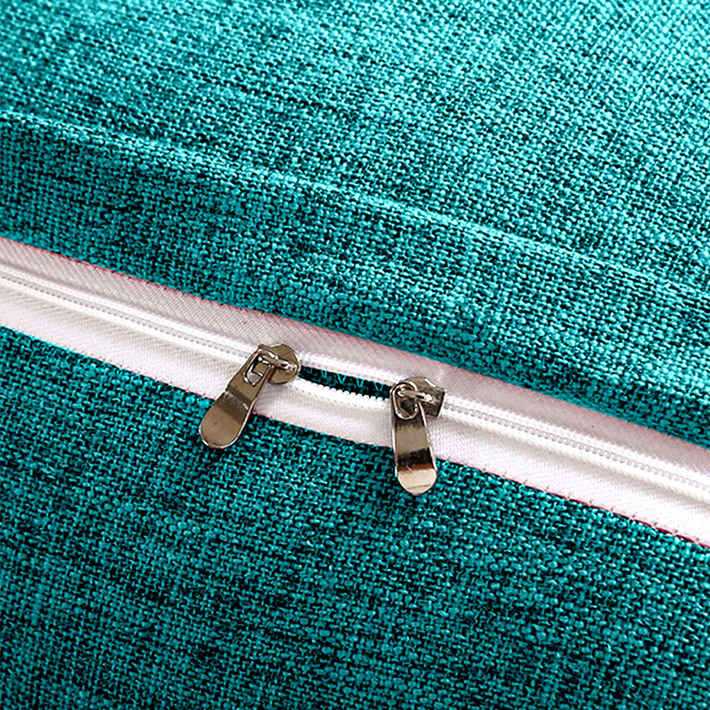 SOGA 2X 100cm Blue Green Triangular Wedge Bed Pillow Headboard Backrest Bedside Tatami Cushion Home Decor