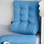 SOGA 4X 45cm Blue Triangular Wedge Lumbar Pillow Headboard Backrest Sofa Bed Cushion Home Decor