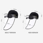 Outdoor Protective Hat for Adults – Full Face HD Shield Cover - White