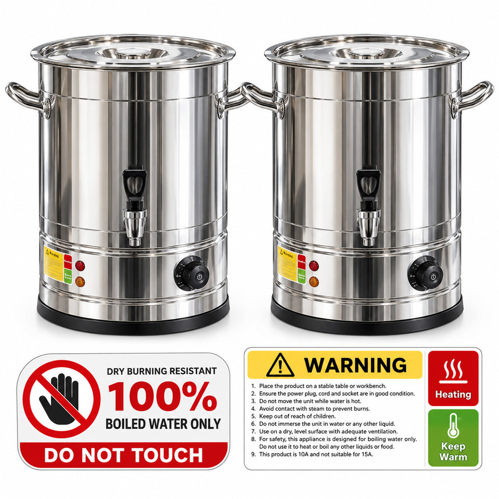 SOGA 48L Stainless Steel URN Commercial Water Boiler 2200W