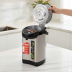 SOGA 3.2L Silver Stainless Steel Electric Thermal Pot Dispenser with 3 Dispensing Modes