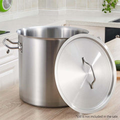 SOGA Stock Pot 225L Top Grade Thick Stainless Steel Stockpot 18/10 Without Lid