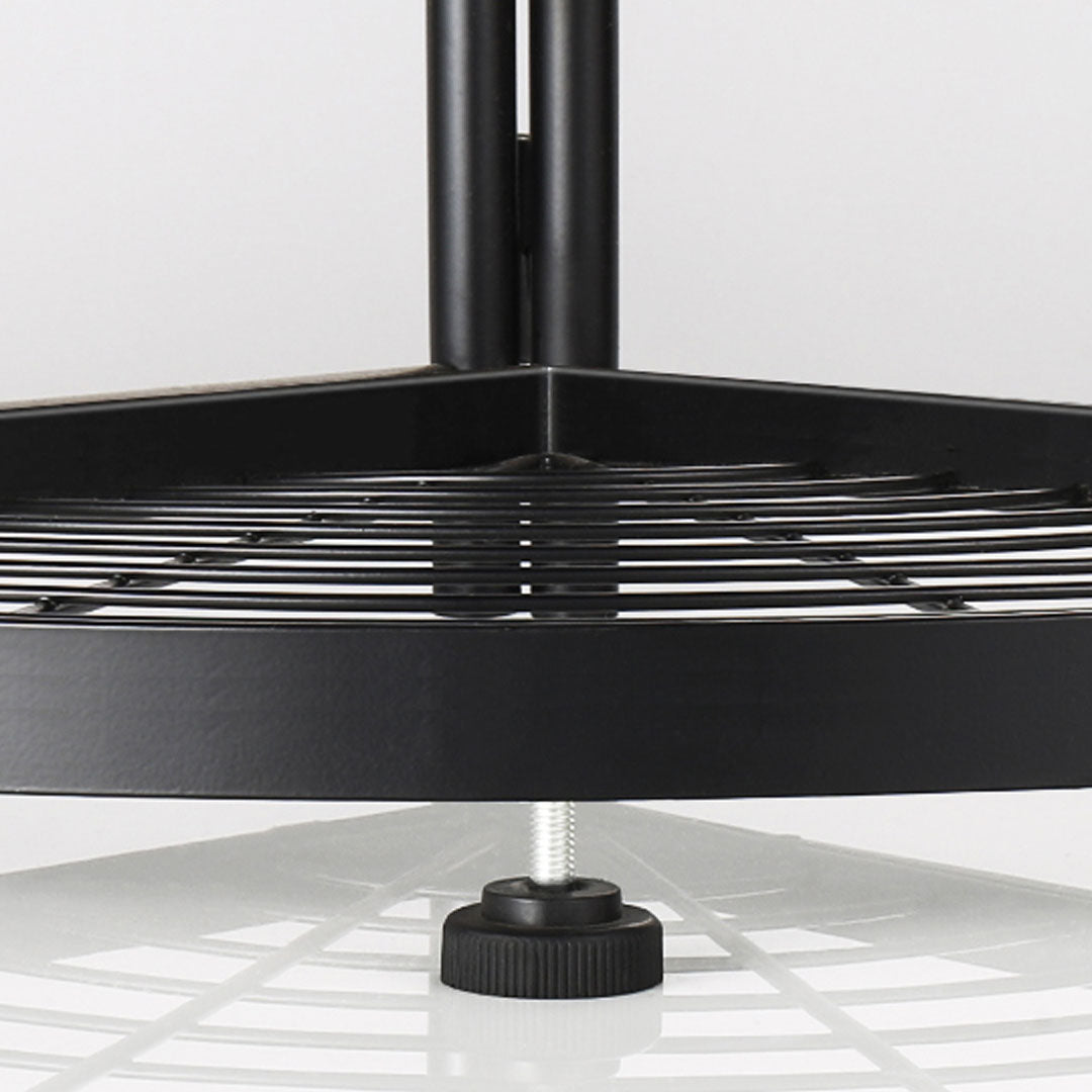 SOGA 2X 5 Tier Steel Triangular  Corner Stand Multi-Functional Shelves Portable Storage Organizer