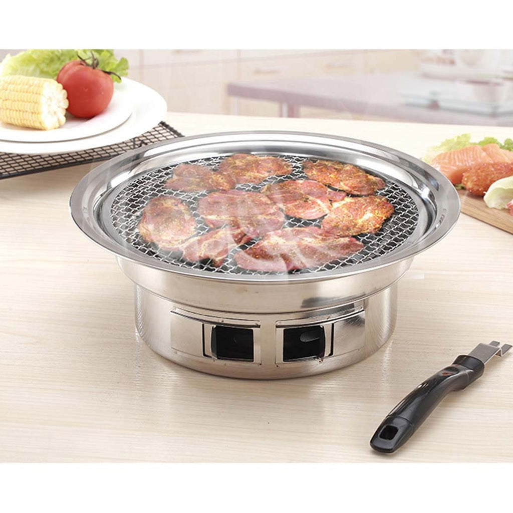SOGA 2x BBQ Grill Stainless Steel Portable Smokeless Charcoal Grill Home Outdoor Camping