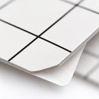 SOGA Peel & Stick Floor and Wall Tiles 30 x 60cm 10 Pack White Grid Tile Look