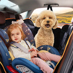 SOGA 2X 600D Oxford Cloth Waterproof Dog Car Cover Back Seat Protector Hammock Pet Mat Black