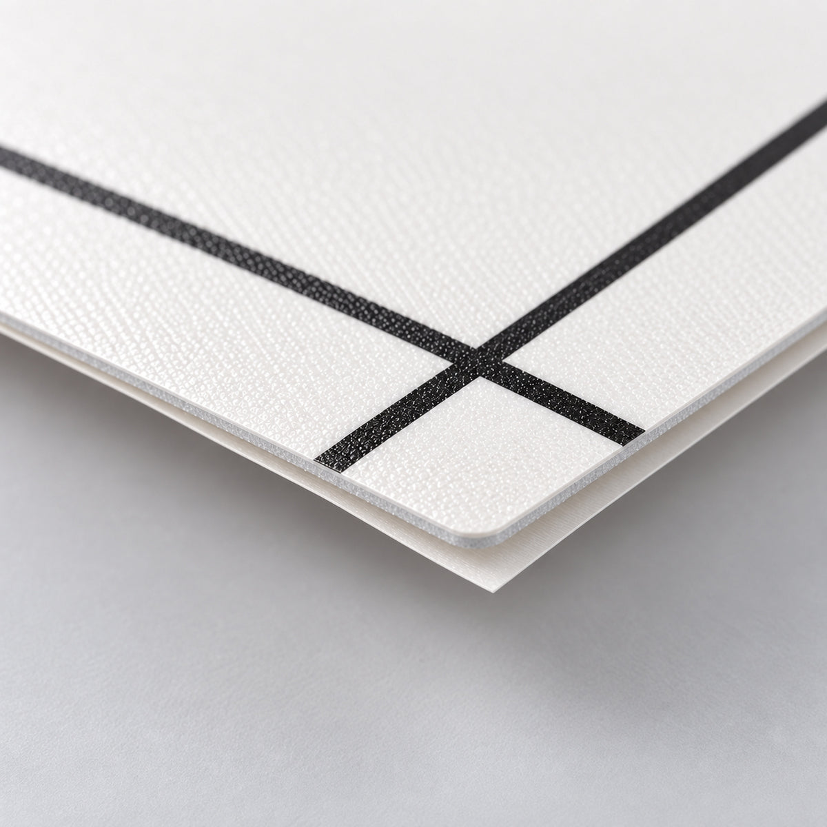 SOGA Peel & Stick Floor and Wall Tiles 30 x 30cm 10 Pack White Grid Tile Look