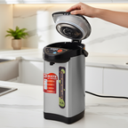 SOGA 4.2L Silver Stainless Steel Electric Thermal Pot Dispenser with 3 Dispensing Modes