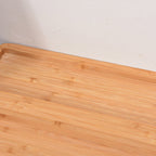 SOGA 2X 36cm Brown Rectangular Wood Cheese Board Charcuterie Serving Tray with Knife Set Countertop Decor