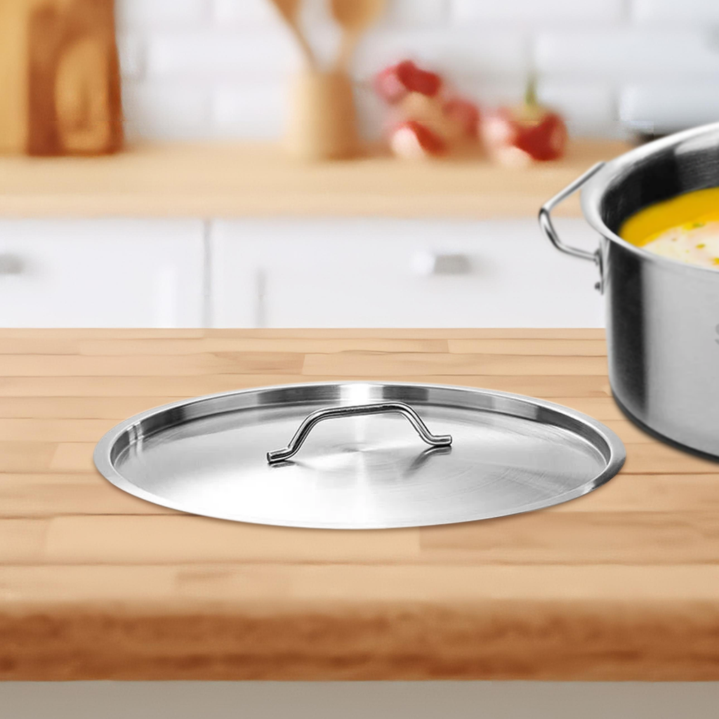 SOGA 55cm Top Grade Stockpot Lid Stainless Steel Stock pot Cover