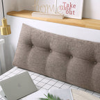 SOGA 2X 150cm Coffee Triangular Wedge Bed Pillow Headboard Backrest Bedside Tatami Cushion Home Decor