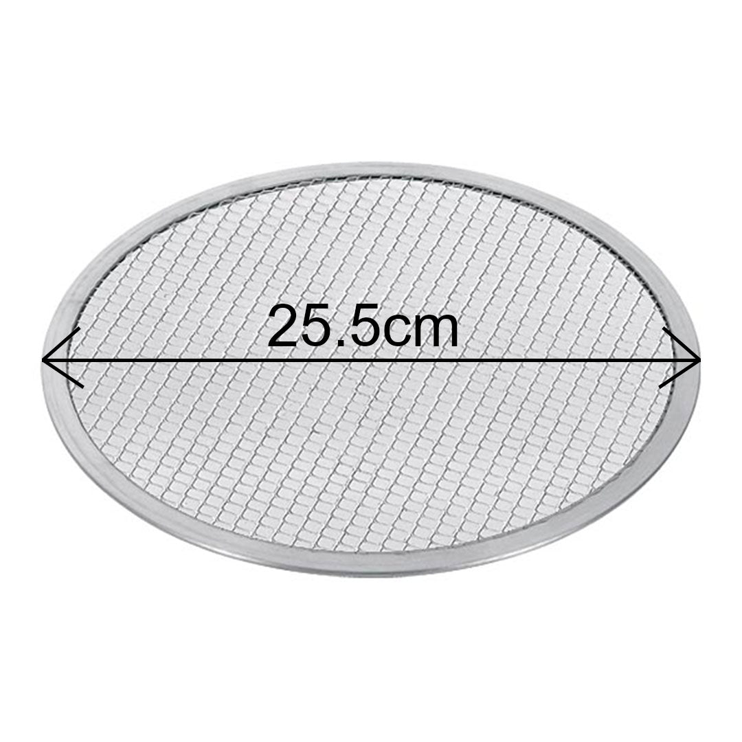 SOGA 2X 10-inch Round Seamless Aluminium Nonstick Commercial Grade Pizza Screen Baking Pan