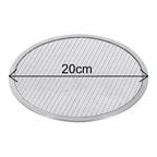 SOGA 2X 8-inch Round Seamless Aluminium Nonstick Commercial Grade Pizza Screen Baking Pan